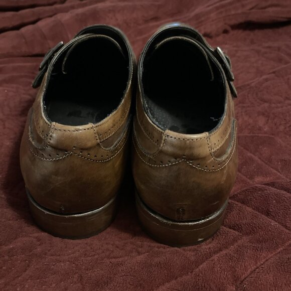 Johnston & Murphy Collection Brown Leather Dress Shoes Monk Strap Size 13‎ M main image 4